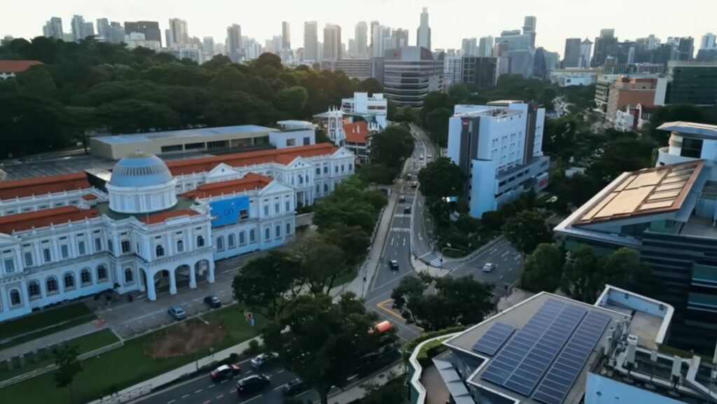 Vista de condominios en Singapur